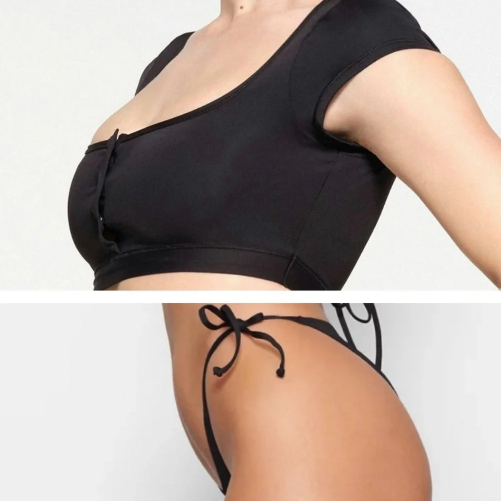 NWT Skims Black Bikini Set